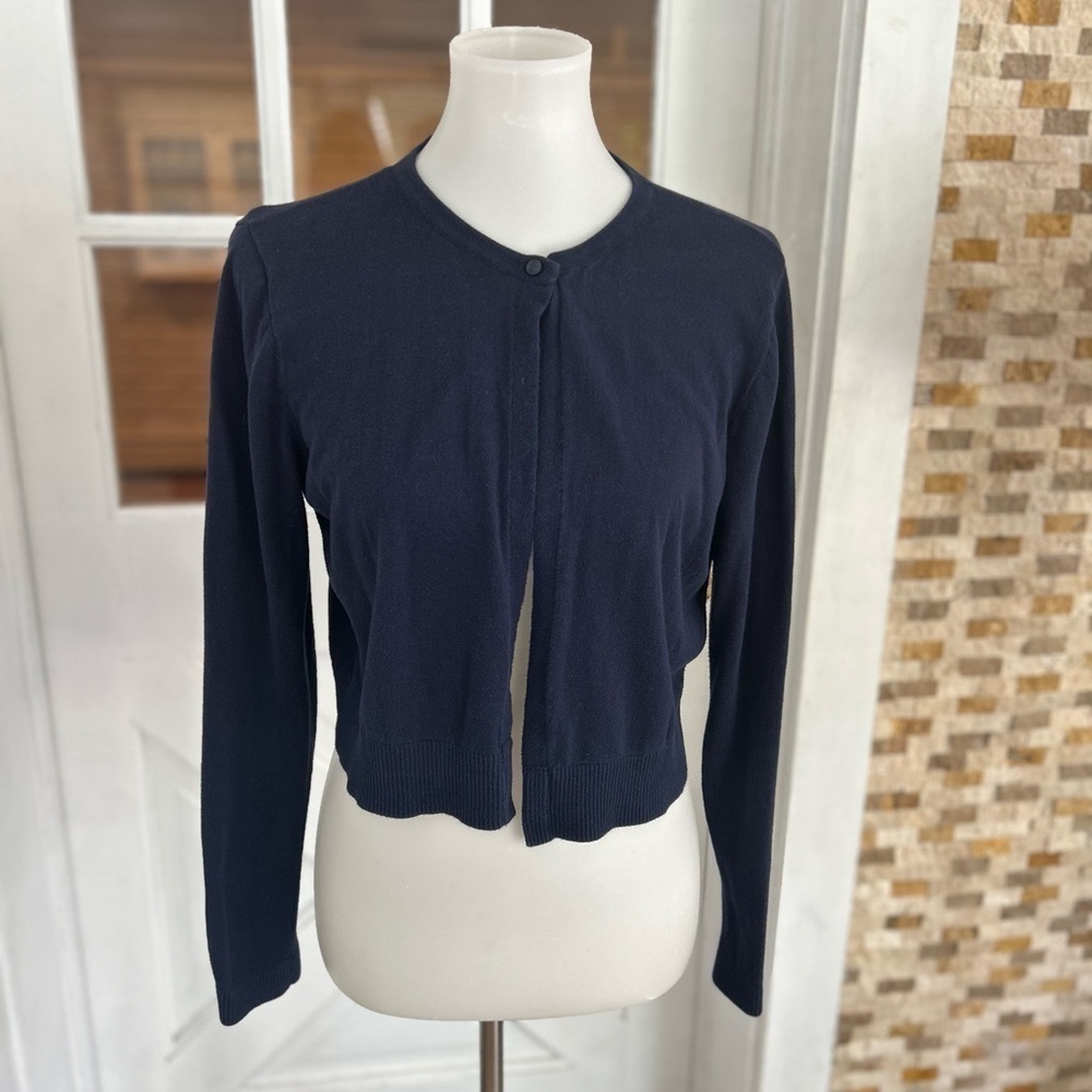 Chaps open front top button closure long sleeve c… - image 2